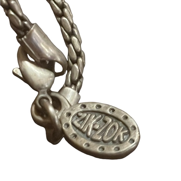 Vintage Tribal Zok Zok TM& C silver pendant necklace signed - Picture 3 of 5